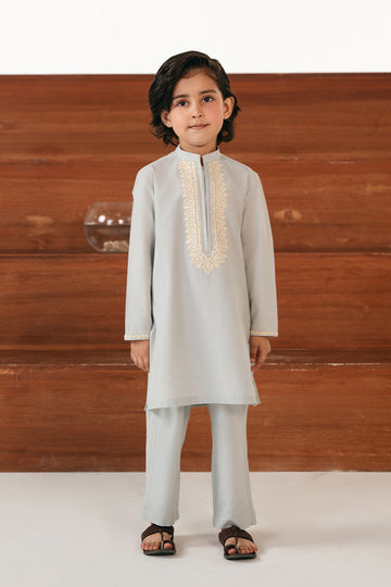 Soft Blue Embroidered Kurta Pajama